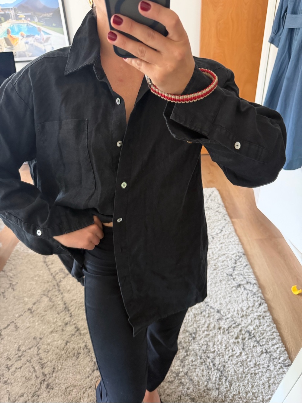 DONNI. The Linen Relaxed Shirt - Picture 12 of 13